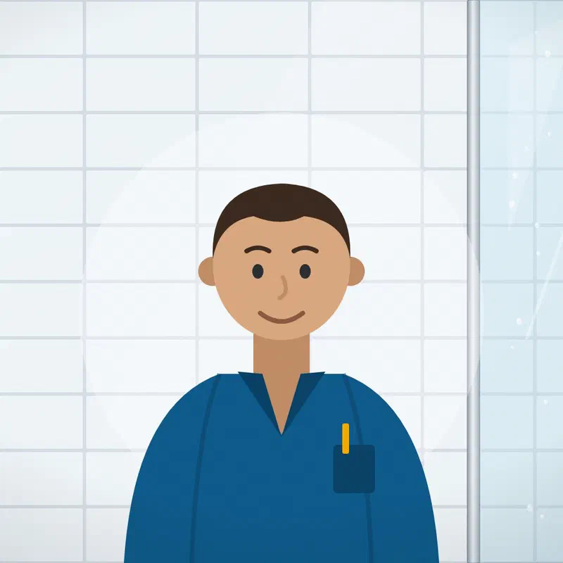 Rafał, shower enclosure fitter in Poznań
