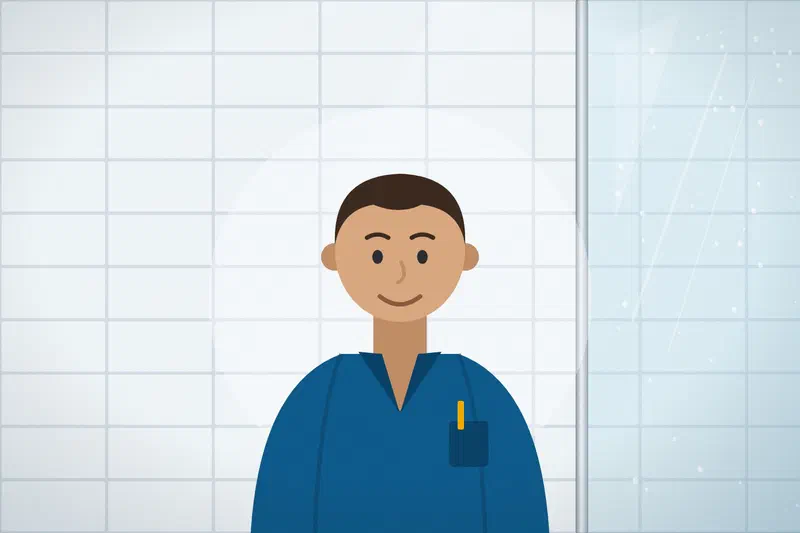 Rafał, shower enclosure fitter in Poznań